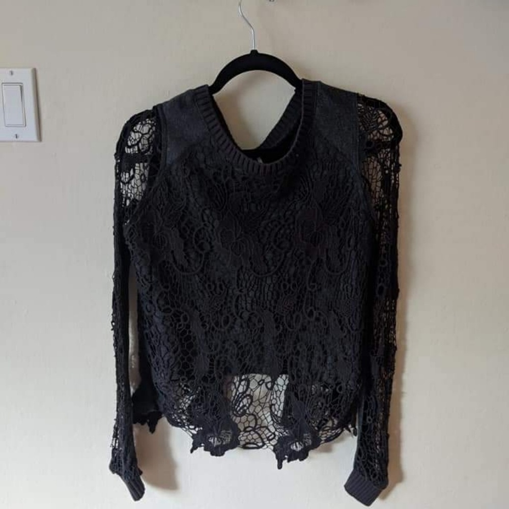 Long sleeve midi top